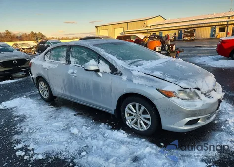 2012 Honda Civic Ex z USA, uszkodzony, nr VIN 2HGFB2F86CH577176